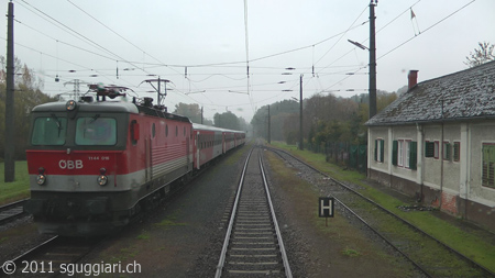 Vista dalla cabina - ÖBB 1144 (Austria)